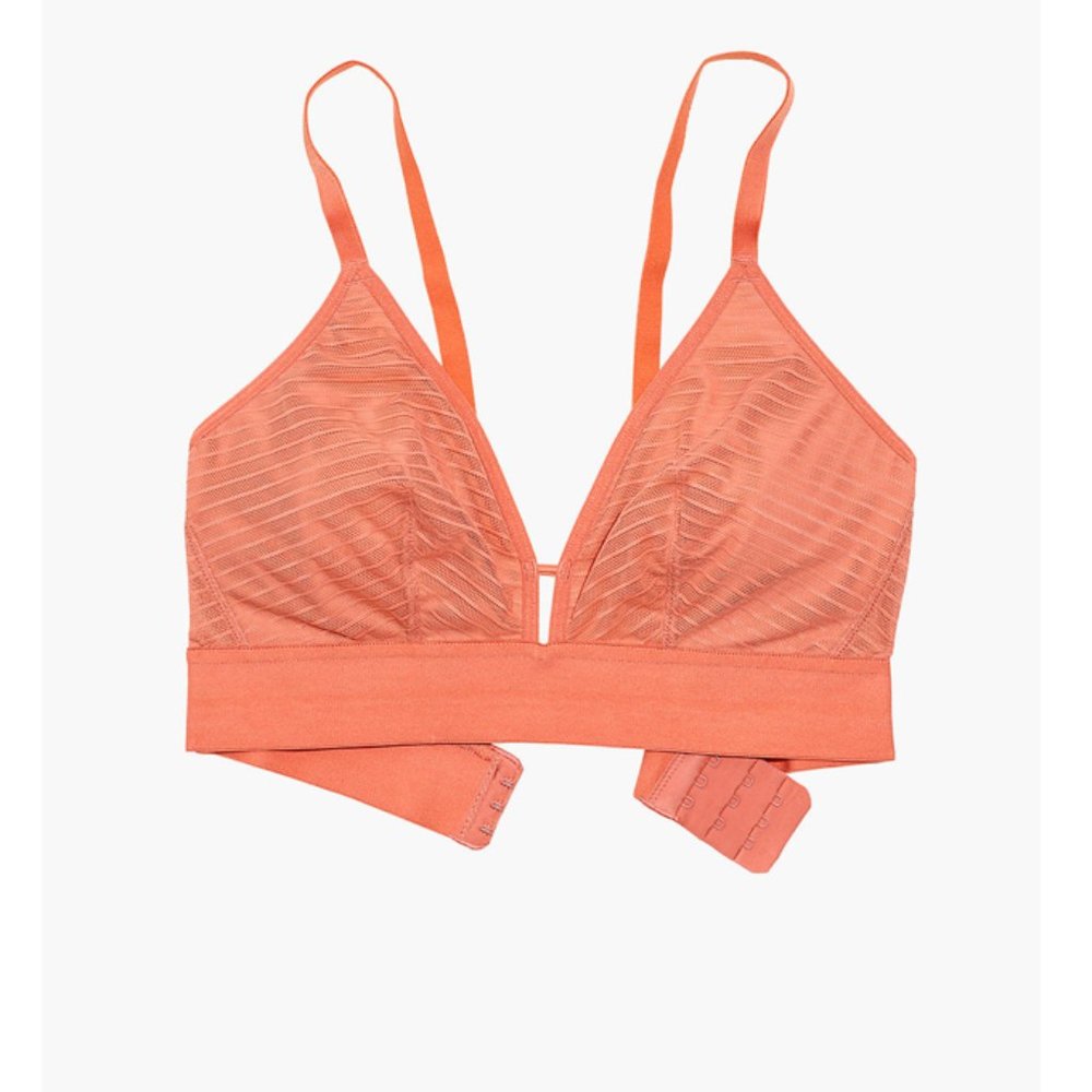 Lively Busty Striped Mesh Bralette Size 1